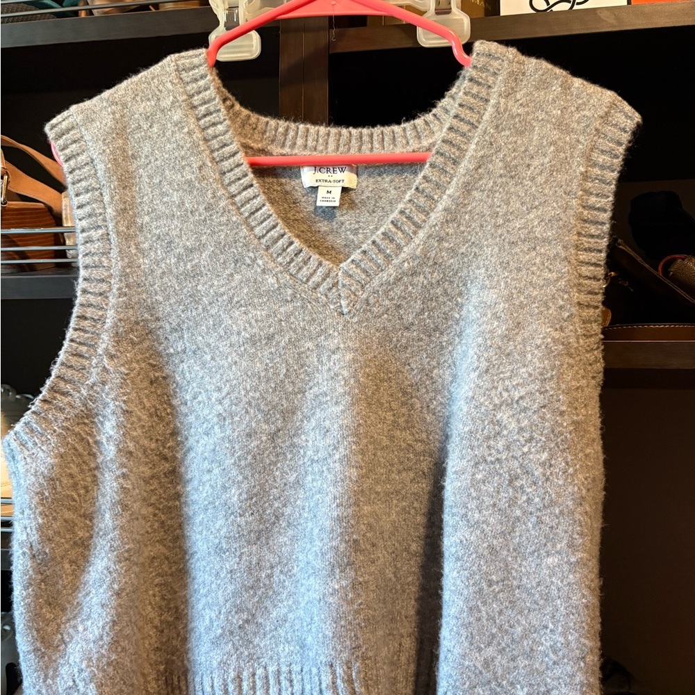 J. Crew Soft Gray Knit Sweater
